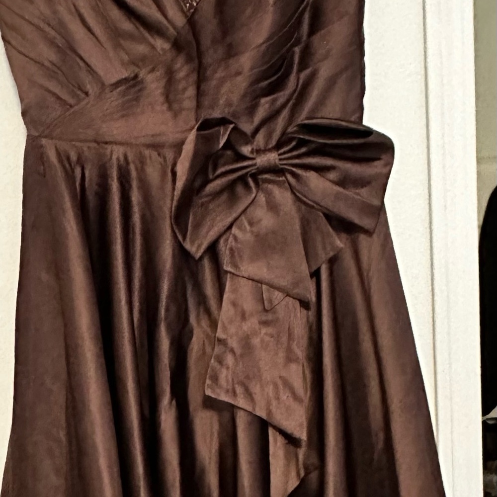 "Everpretty" brand new rich chocolate brown satin dress